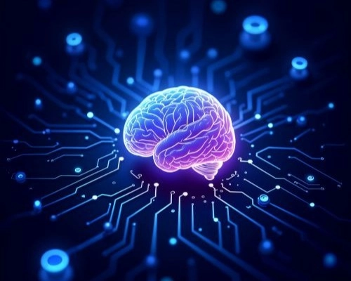 AI brain visual representing generative AI applications in email security