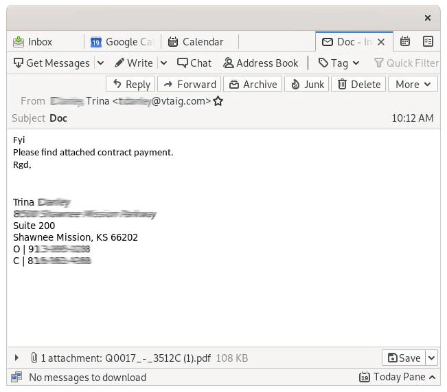 berkshire hathaway phishing mod