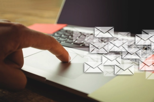 cloud spam filtering concept illustration