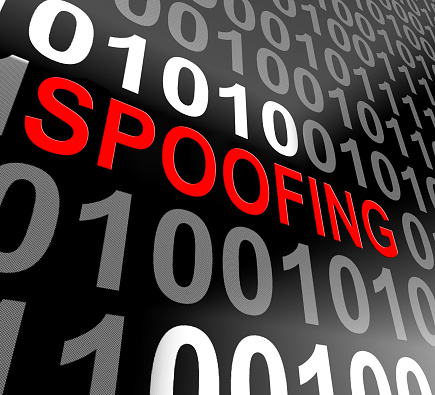 Spoofing Attack Cyber Crime Hoax 3d Rendering Means Website Spoof Threat On Vulnerable Deception Sites