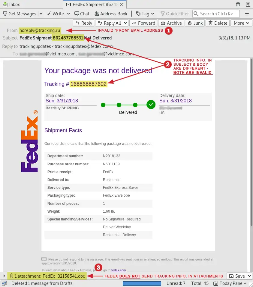 Guardian Fedex Fraud FedEx Fraud Example