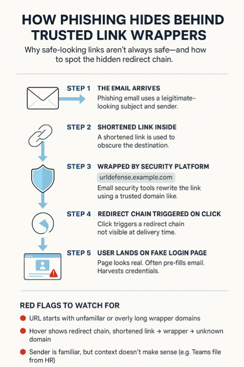 Infographic Phishing Flow Using Shortened And Wrapped Links Infographic Phishing Flow Using Shortened and Wrapped Links