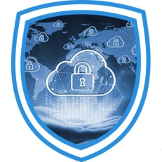 shield cloud lock image representing cloud email security